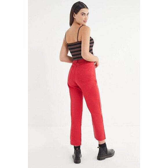 NEW DL1961 Jerry High Rise Vintage Straight Jeans in Outlaw Red 28 - Picture 2 of 7